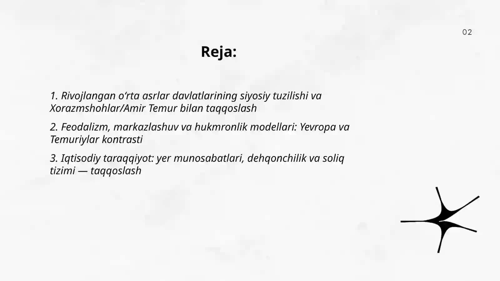 Rivojlangan oʻrta asrlar davlatlari taraqqiyoti va tanazzuli sabablari 2
