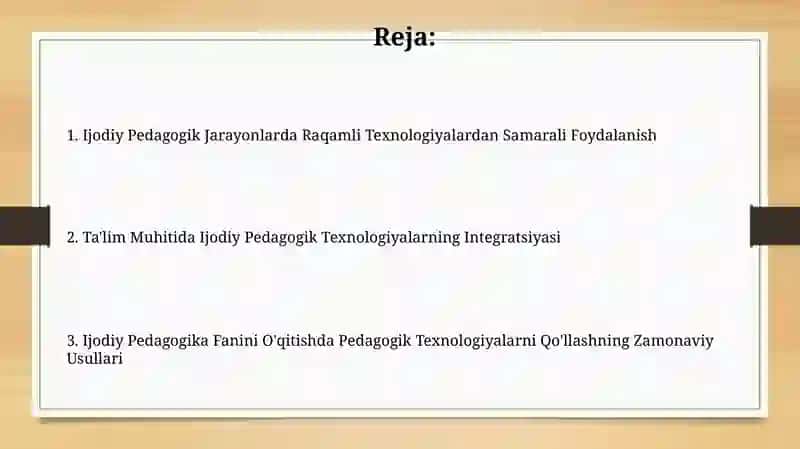 Ijodiy Pedagogik Jarayonlarda Raqamli Texnologiyalardan Samarali Foydalanish 2