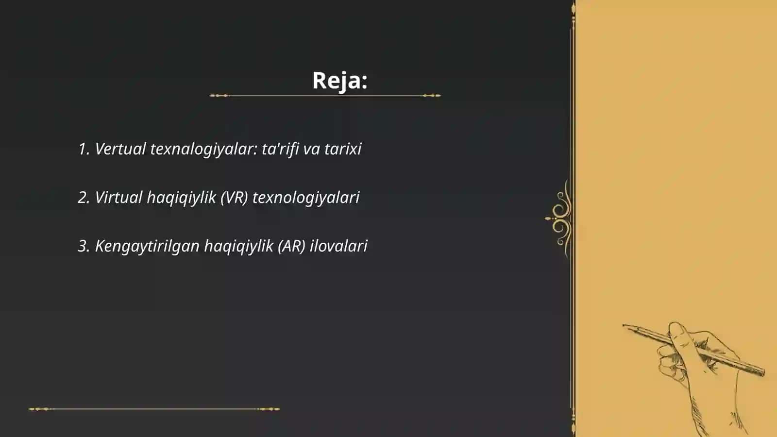 Vertual texnalogiyalar 2