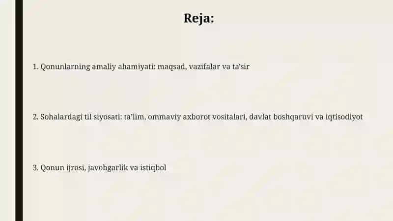 Davlattili haqida qabul qilingan qonunlar 2