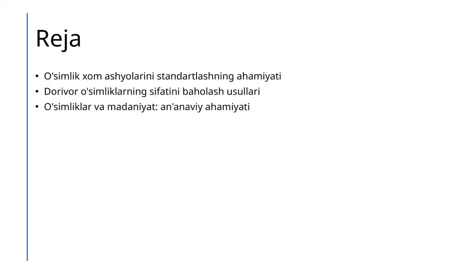 Dorivor o'simliklarning sifatini baholash usullari 2