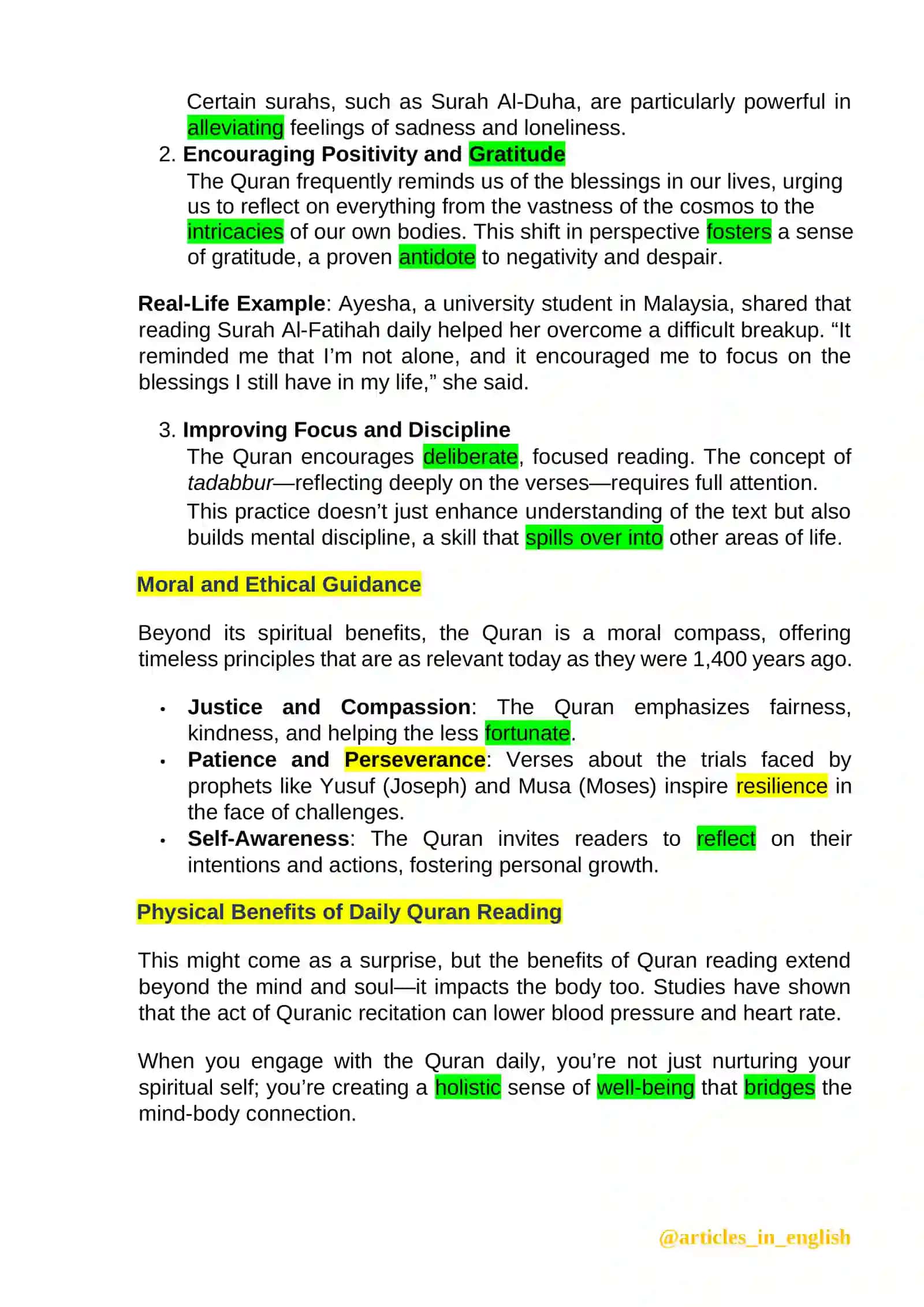 The Benefits of Reading the Quran Daily: A Path to Inner Peace and Growth 2