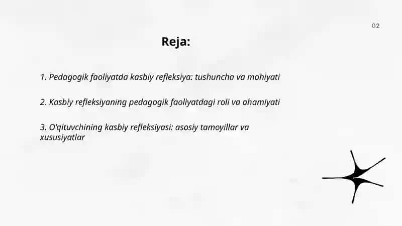 Pedagogik faoliyatda kasbiy refleksiya 2