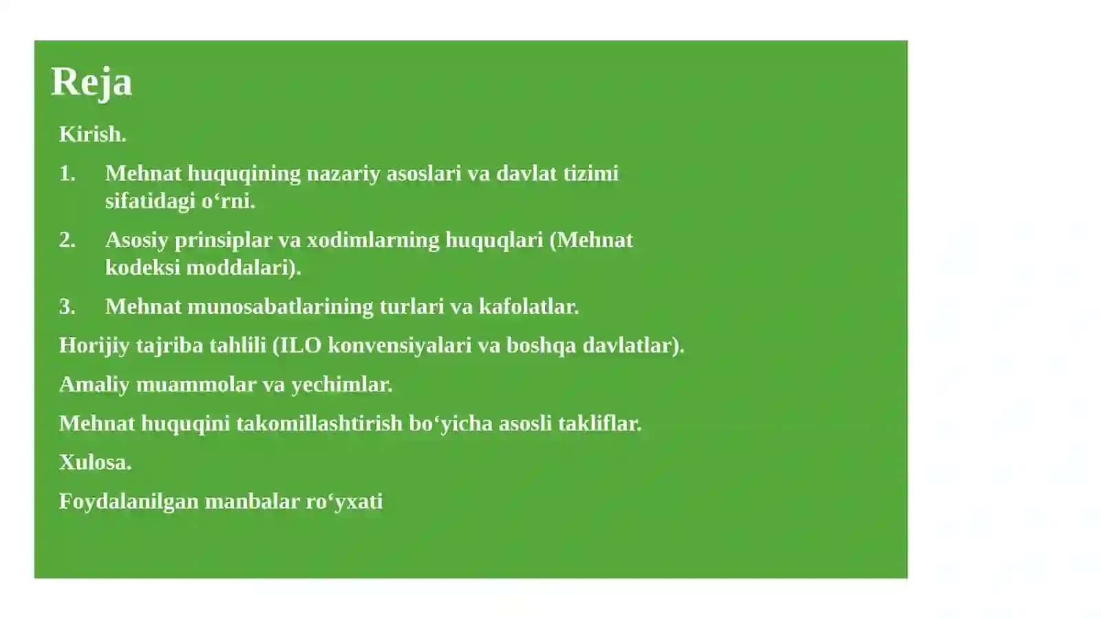Mehnat huquqi davlat tizimi sifatida nazariy huquqiy yondashuv 2