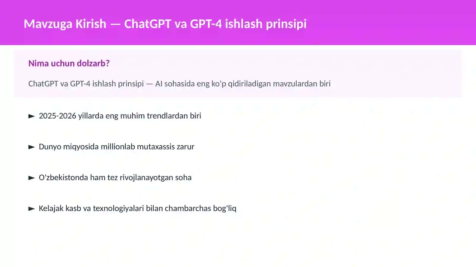 ChatGPT va GPT-4 ishlash prinsipi 2