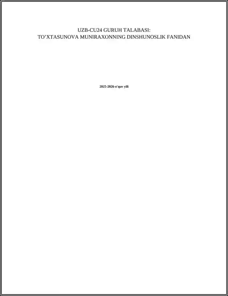 ZARDUSHTIYLIK TA'LIMOTIDA URF-ODAT, MAROSIMLAR, MA'NAVIY-AHLOQIY QARASHLAR 2