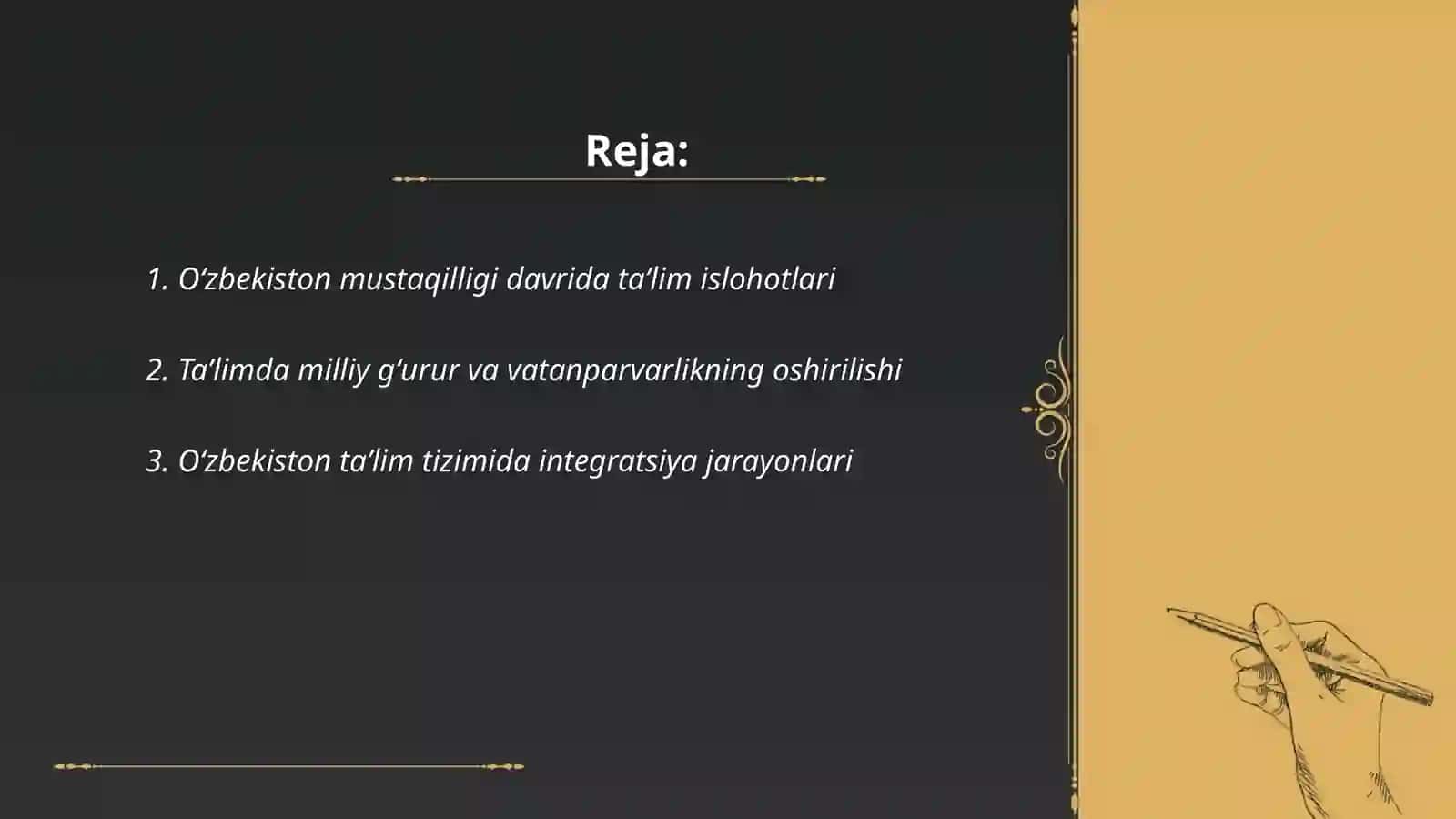 Oʻzbekiston mustaqilligi va taʼlim tarbiyaga yangi yondashuv 2