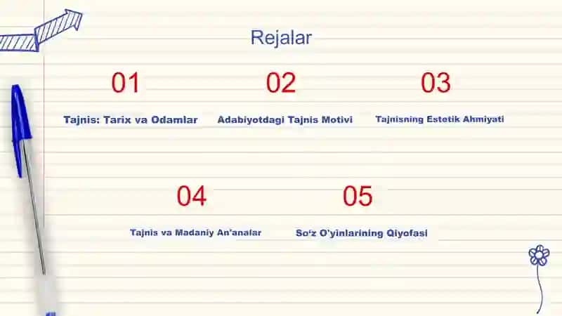 Tajnis (so‘z o‘yinlari)ning adabiyotdagi o’rni 2