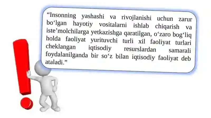 Iqtisodiyot faniga Kirish 2
