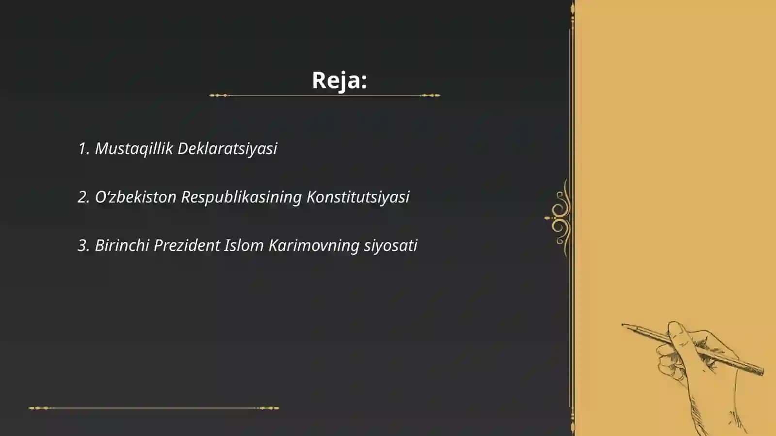 O'zbekistonning eng yangi tarixi 2