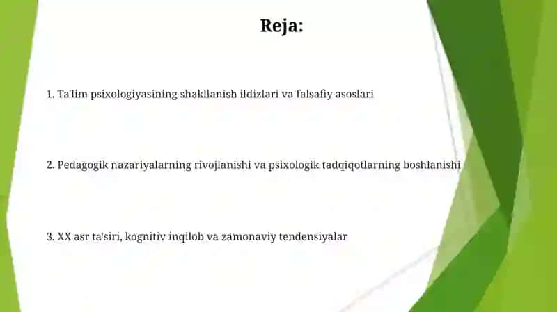 Pedagogik Psixologiyada Ta'lim Nazariyasi 2