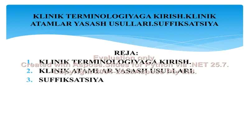 OSTONOVA JASMINAning LOTIN TILI VA TIBBIY TERMINOLOGIYA FANIDAN MUSTAQIL ISHI-1 2