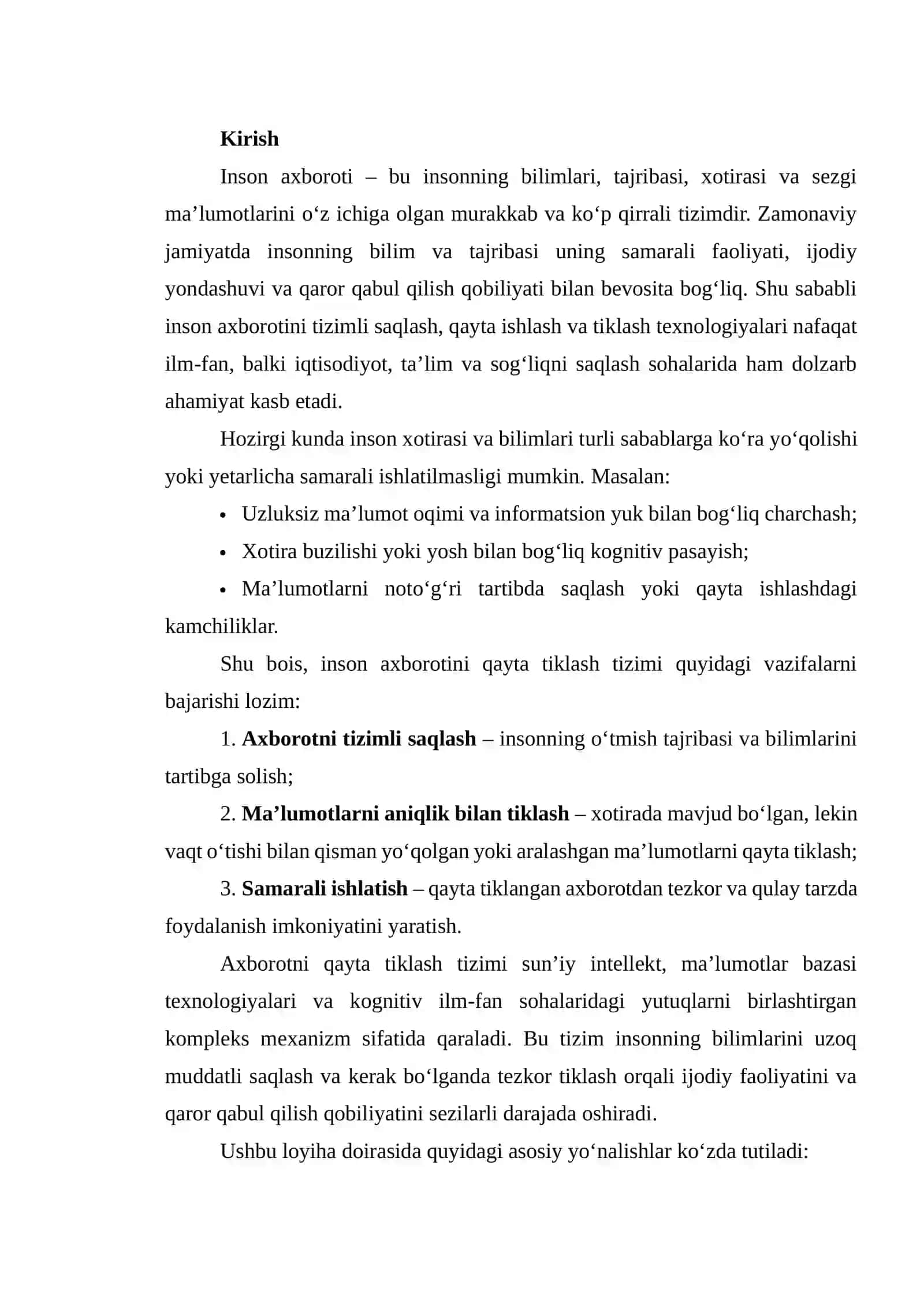 Insonning axborotini qayta tiklash tizimi 2