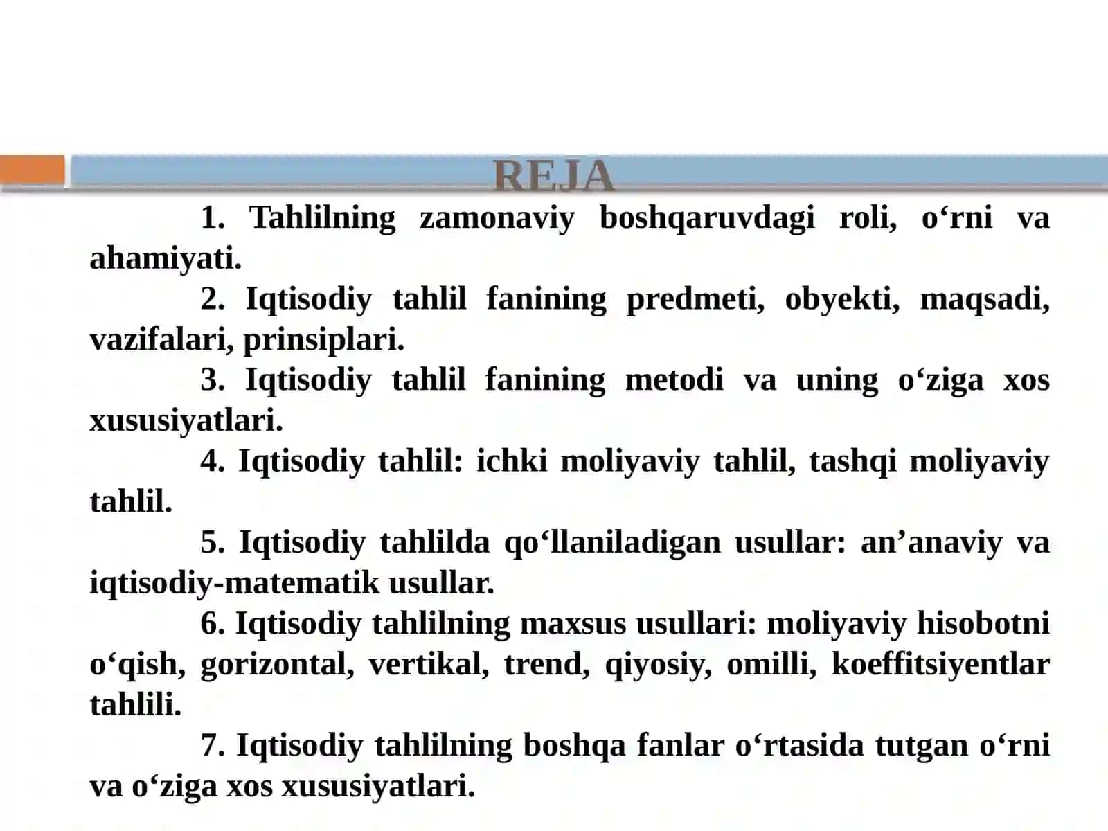 Iqtisodiy tahlilning predmeti,asosiy vazifalari va prinsiplari 2