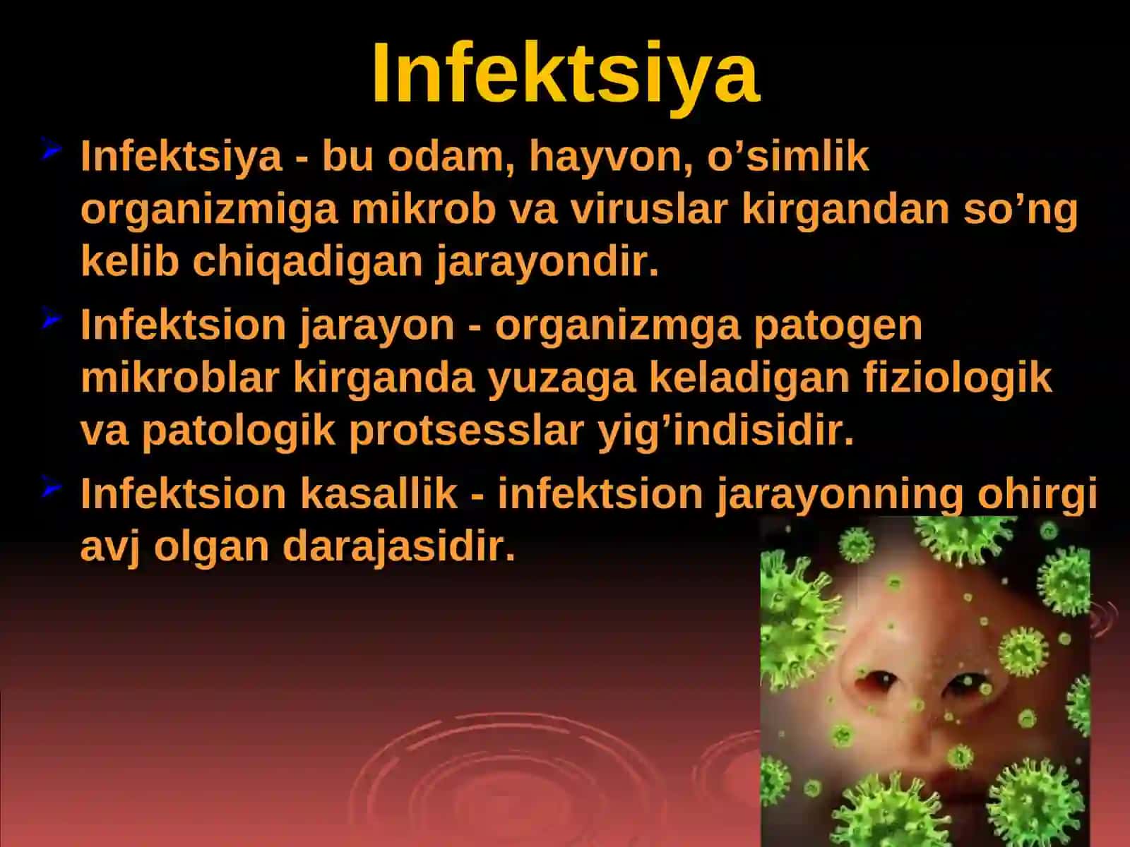 Infektsiya haqida tushuncha 2