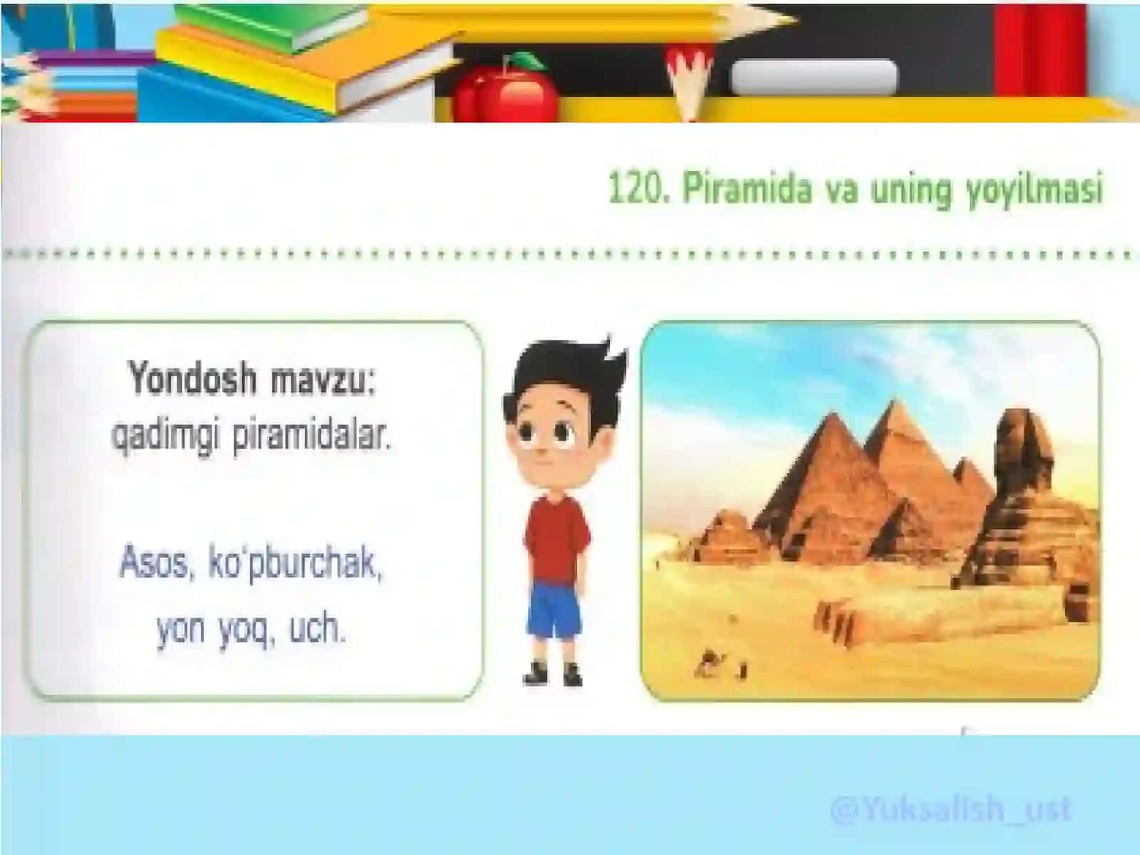 PIRAMIDA VA UNING YOYILMASI 2