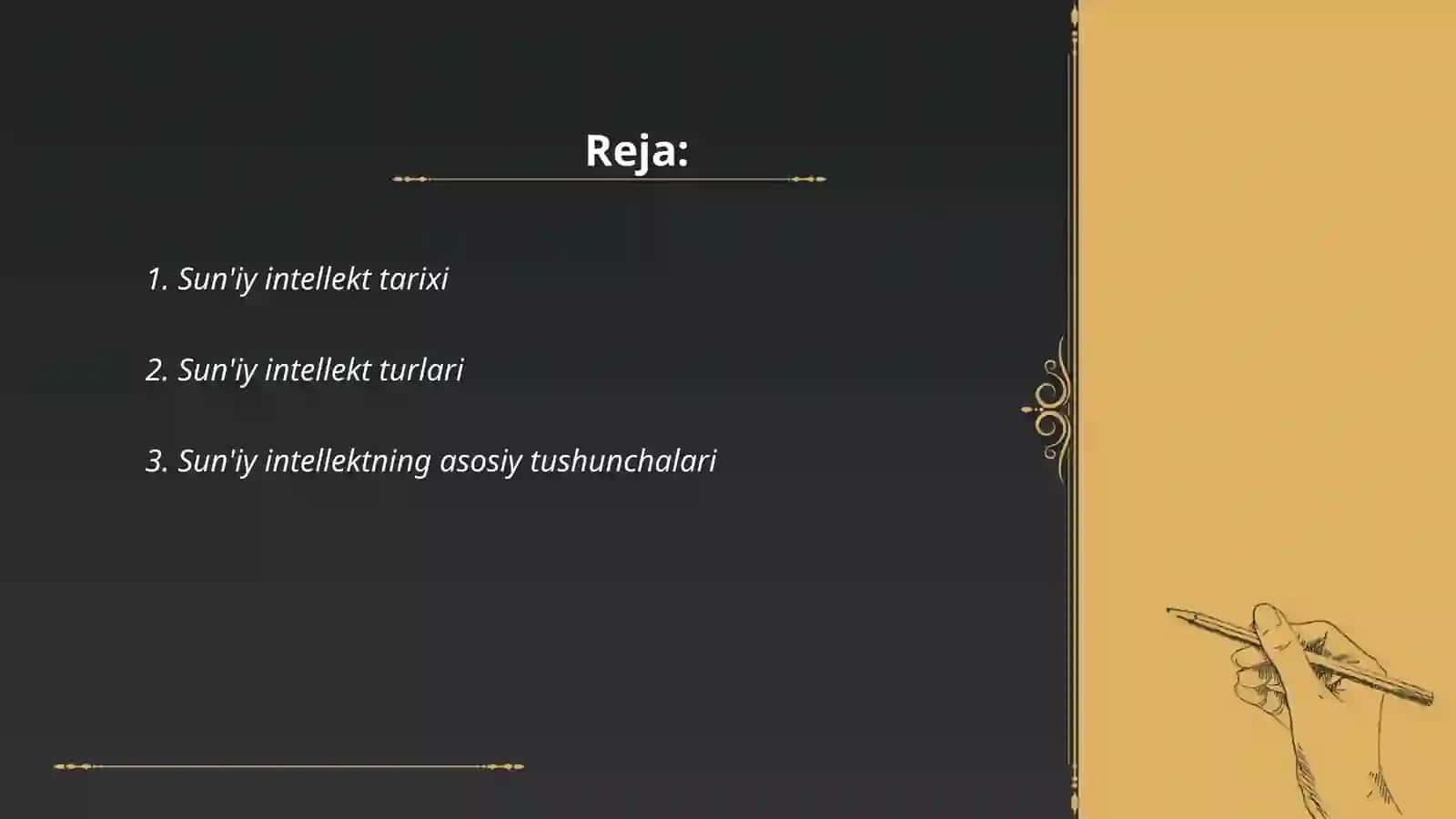 Suniiy intelekt turlari va tarmoqlari 2