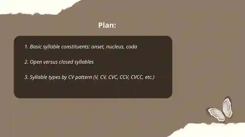 Syllables structures 2