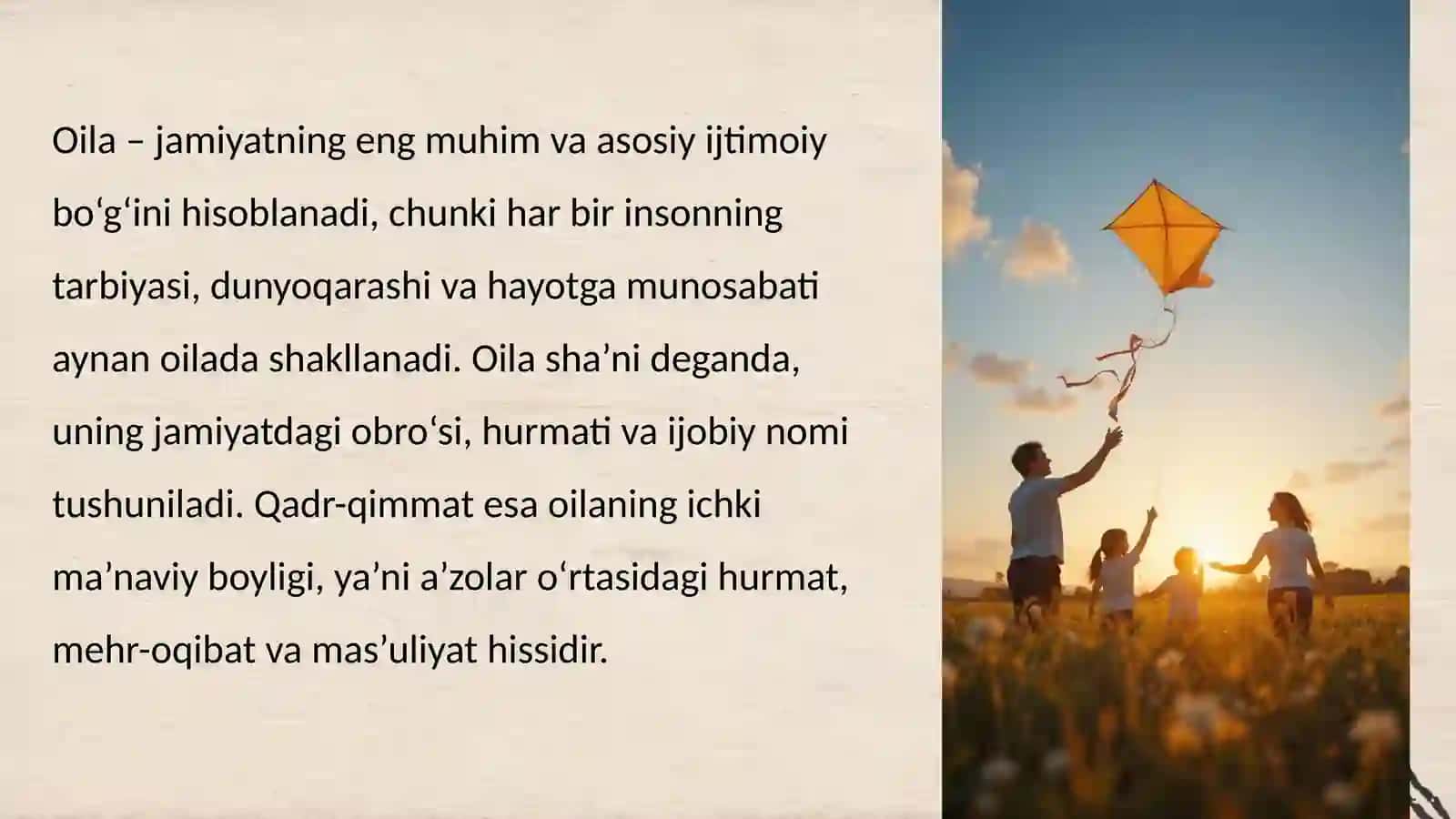 Oila sha’ni va qadr-qimmatini asrashda ota-ona va farzandning mas’uliyati 2