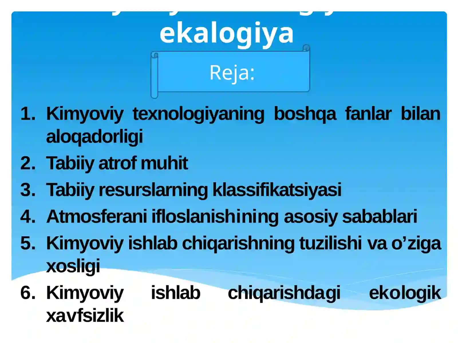 Kimyoviy texnologiya va ekalogiya 2