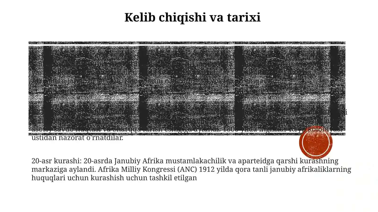 Janubiy Afrika Xalqlari 2