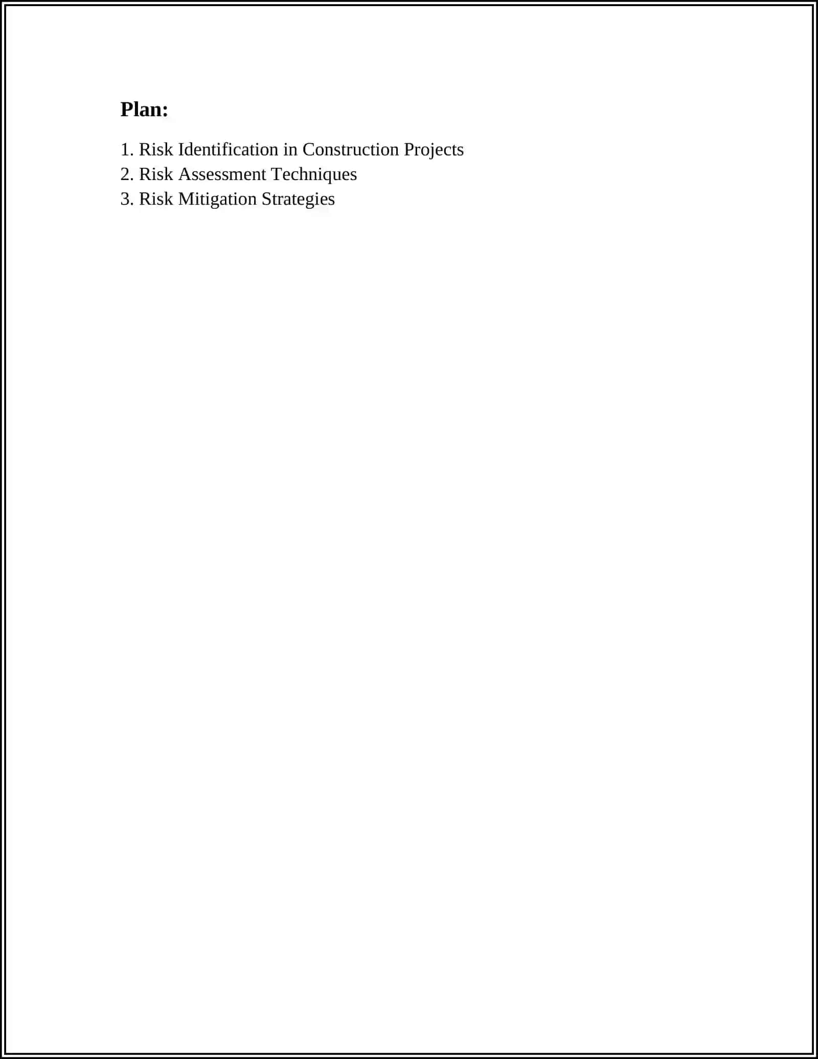 RISK MANAGEMENT IN BUILDING CONSTRUCTION PROJECTS 2