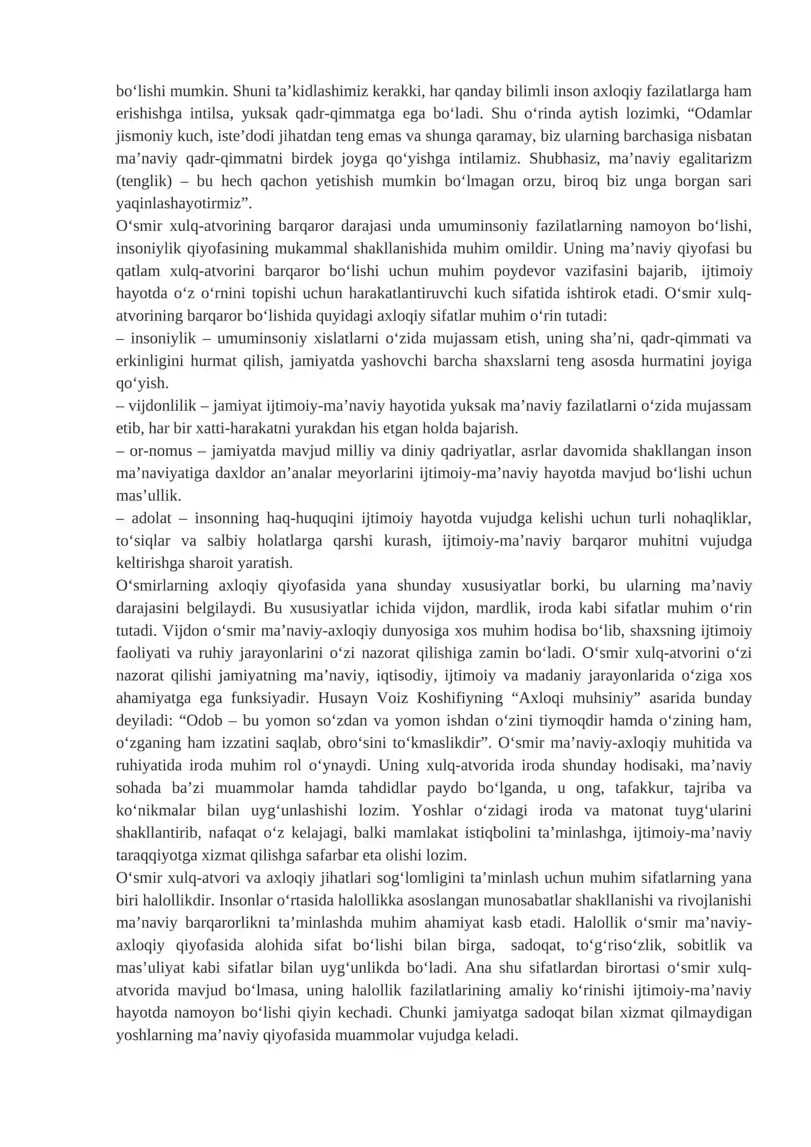 Meyoridan og‘ish va deviatsiya muammosi 2
