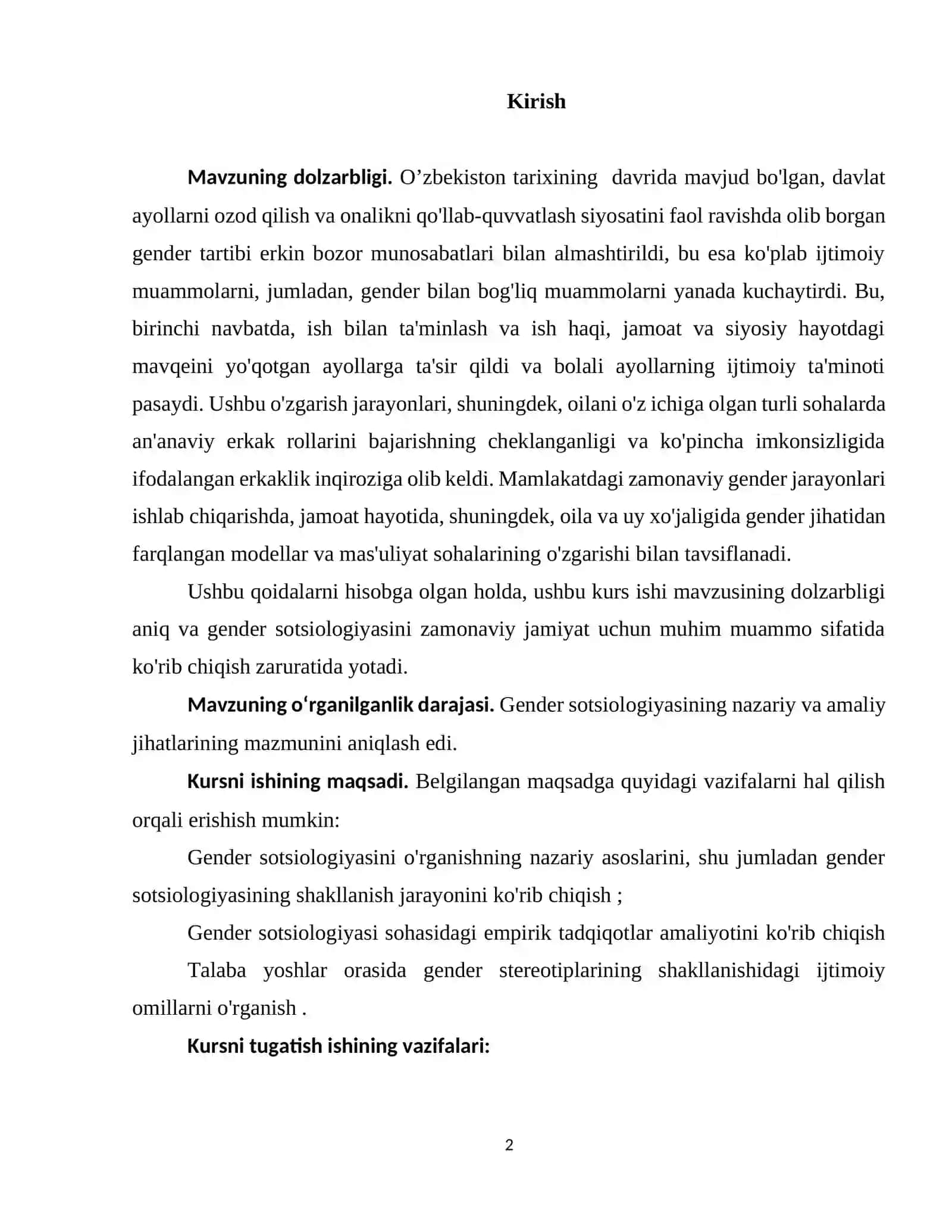 GENDER TADQIQOTLARINING NAZARIY VA USLUBIY ASOSLARI 2