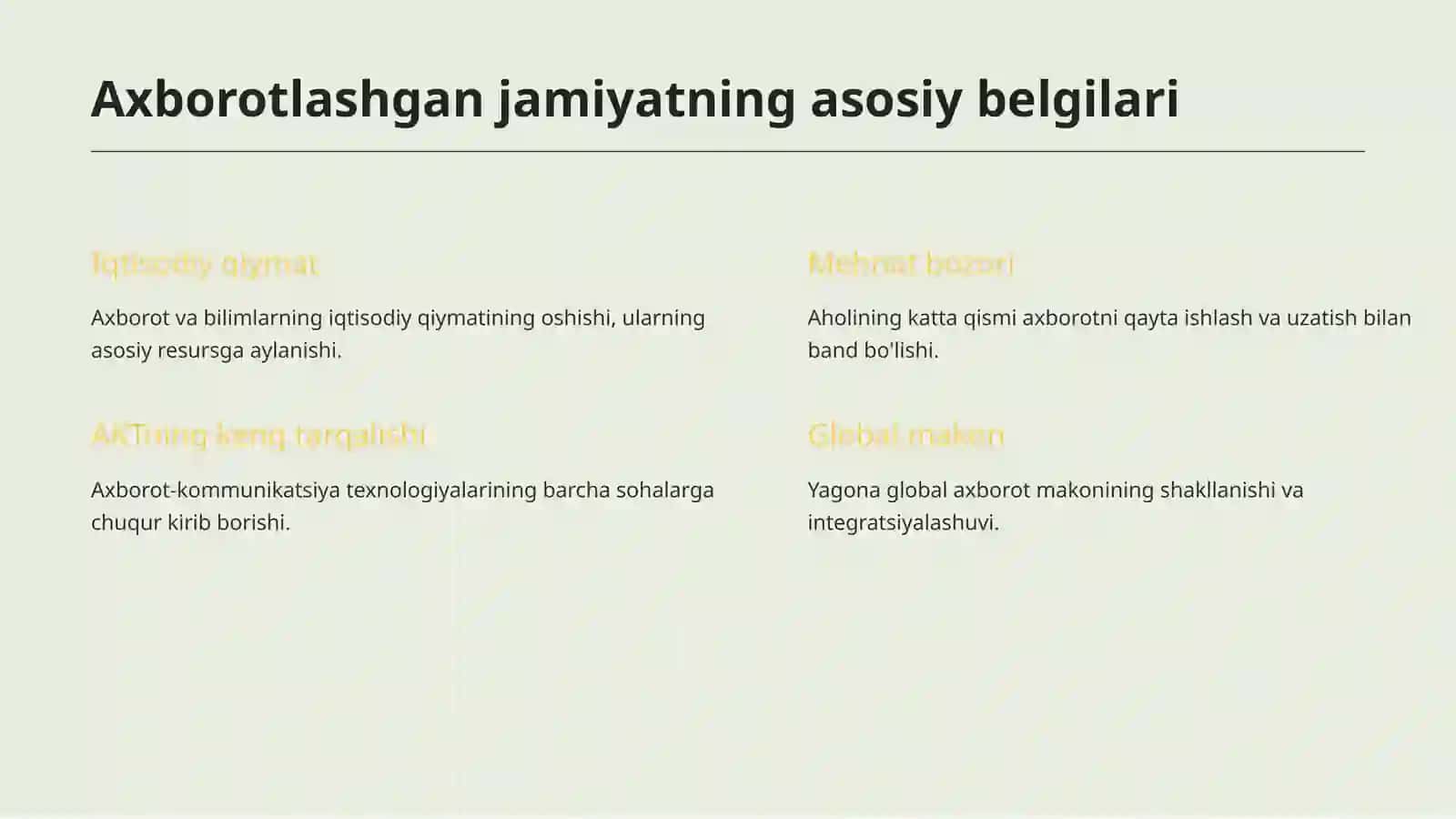 AXBOROTLASHGAN JAMIYAT VA UNING ISTIQBOLLARI 2