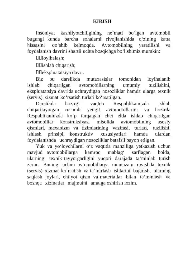 Zamonaviy avtomobillarning Kardan uzatmasi 2