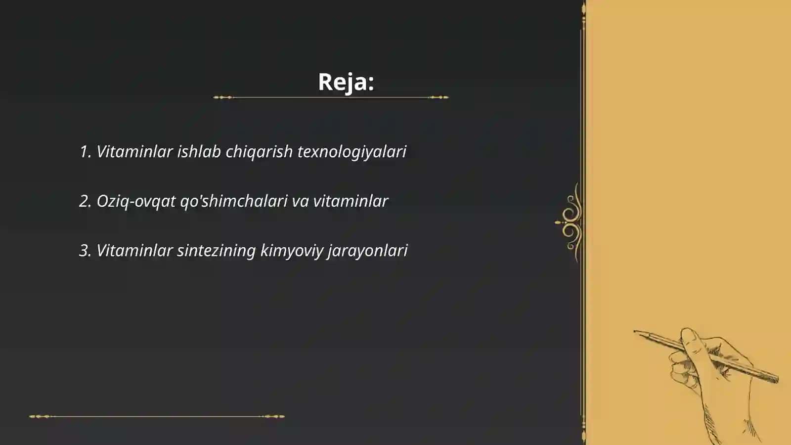vitaminlar ishlab chiqarish 2
