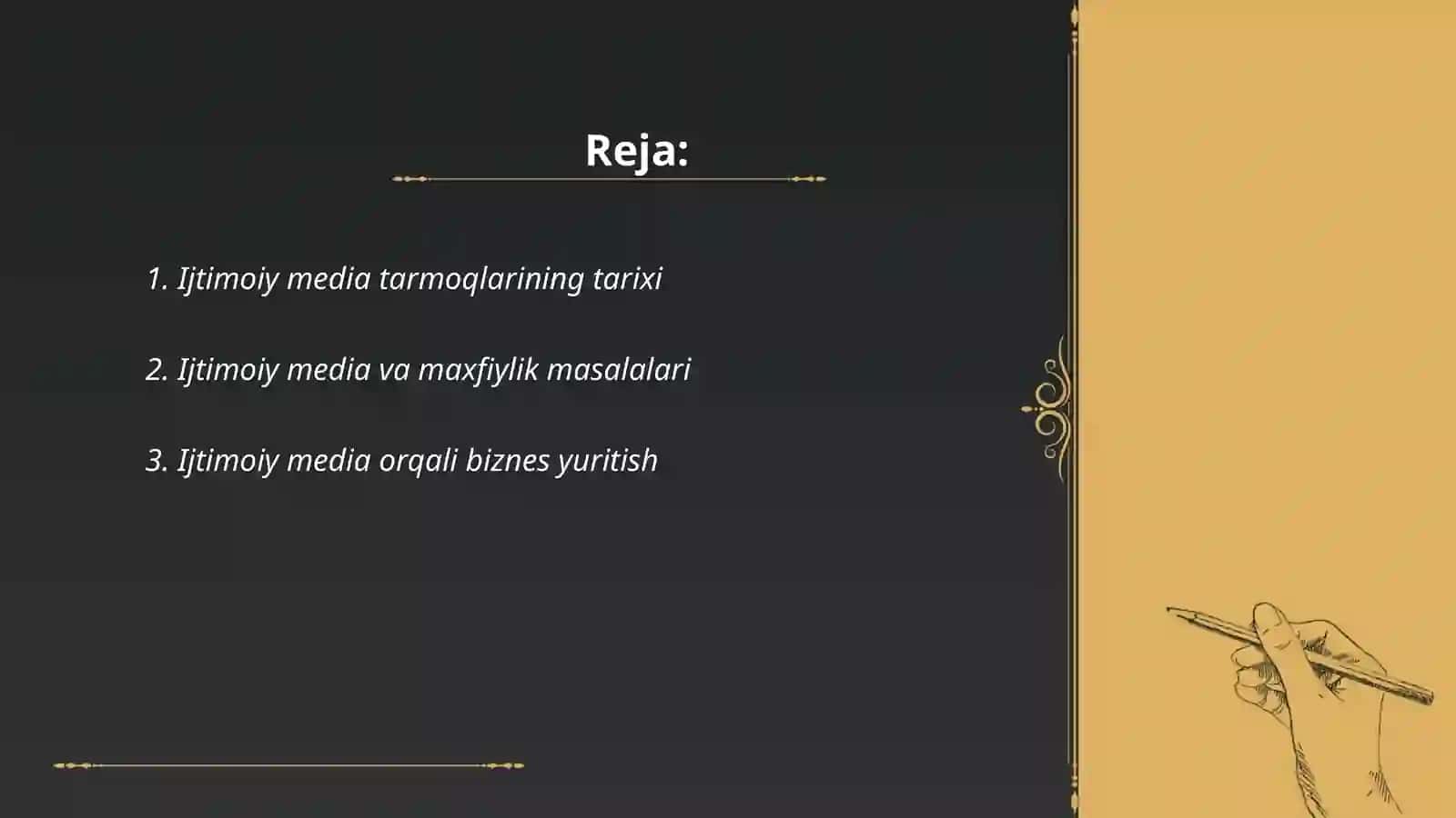 Ijtimoiy media tarmog'i 2