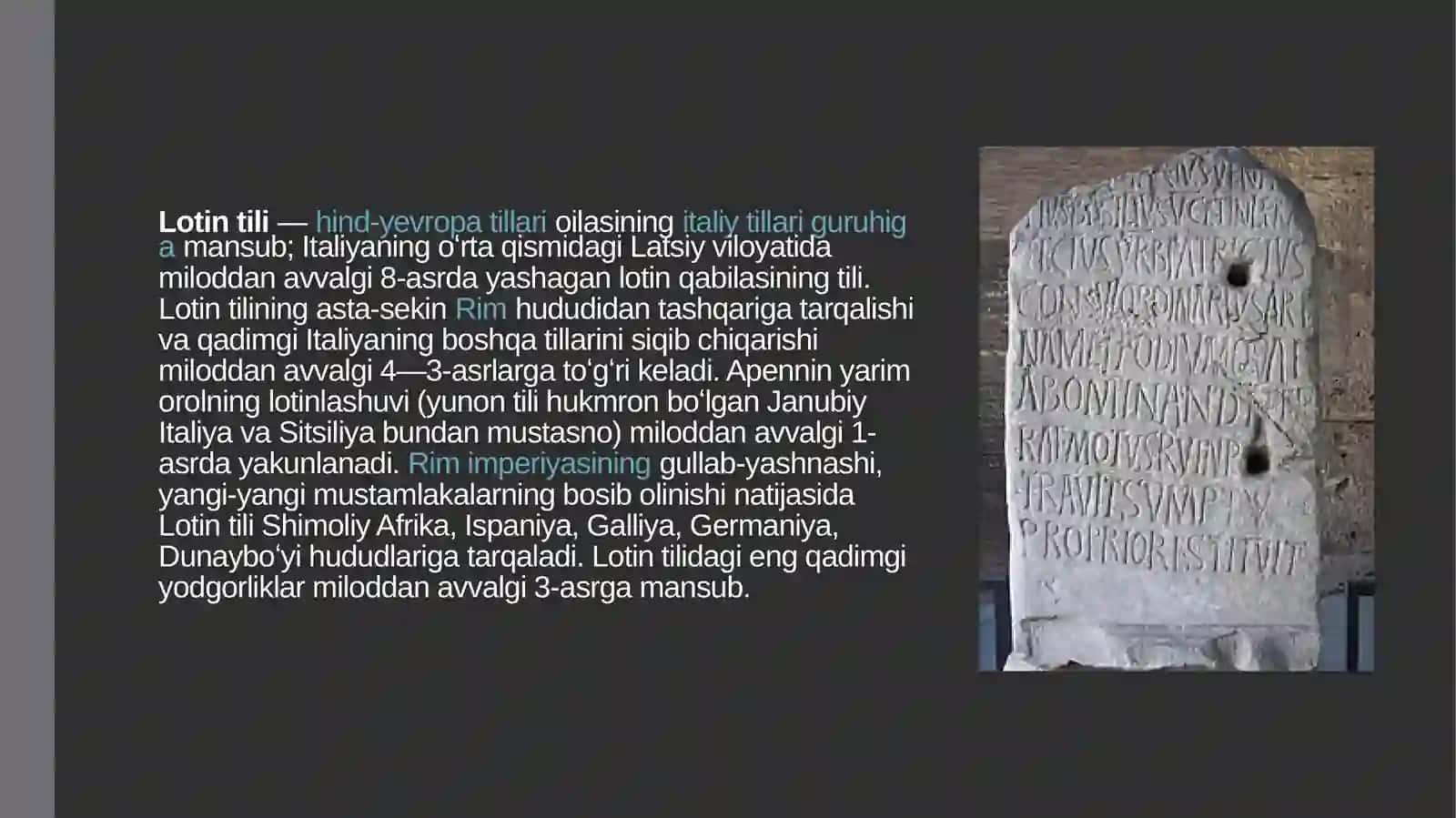 LOTIN TILINI RIVOJLANISH TARIXI 2