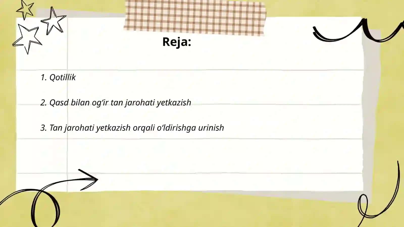 Hayot va sogʻliq uchun xavfli jinoyatlar 2