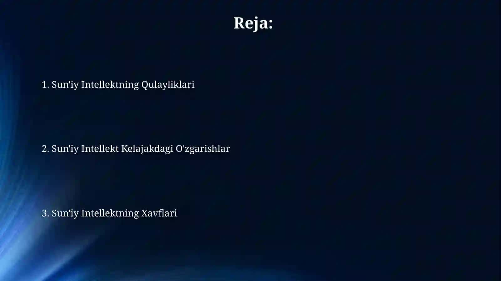 Sunʼiy intellekt-xavf qulaylik va kelajakdagi oʻzgarishlar 2