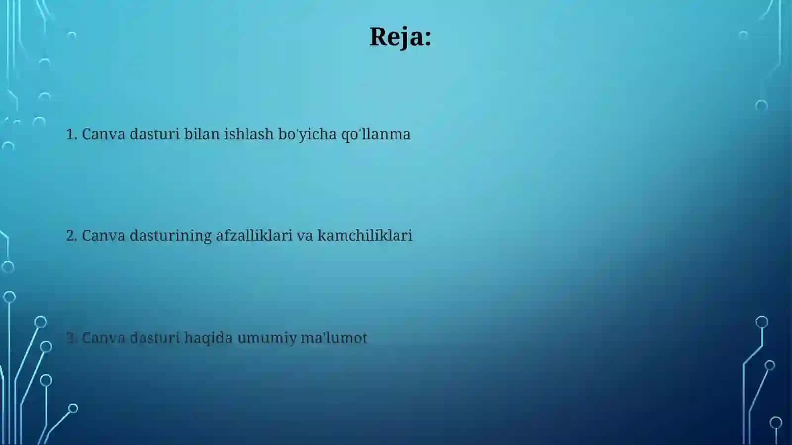 Canva dasturi bilan ishlash bo'yicha qo'llanma 2