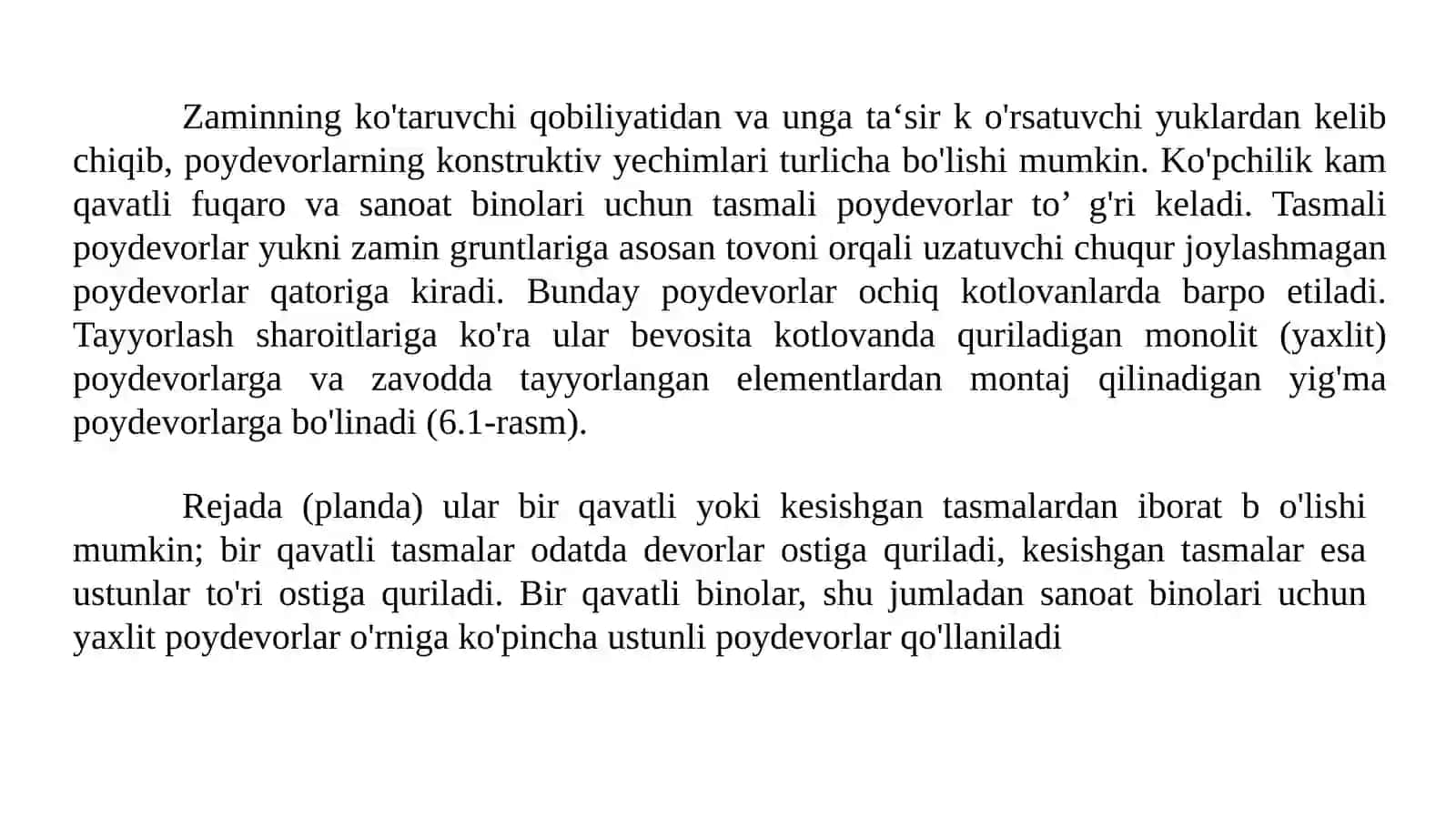 Monolit poy devorlarni qurish texnologiyasi 2