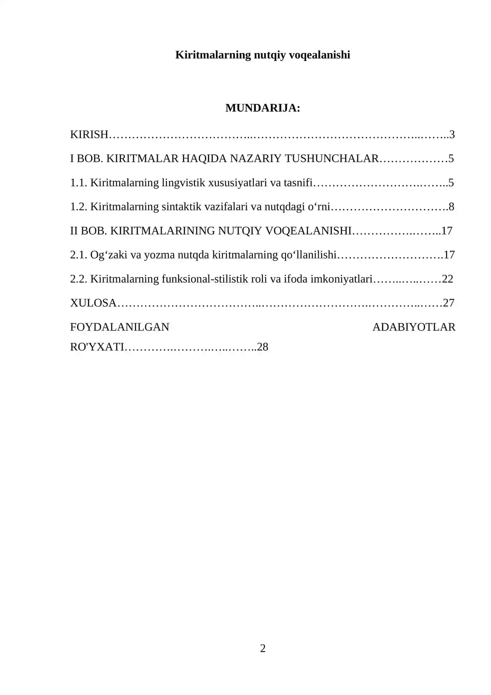 Kiritmalarning nutqiy voqealanishi 2