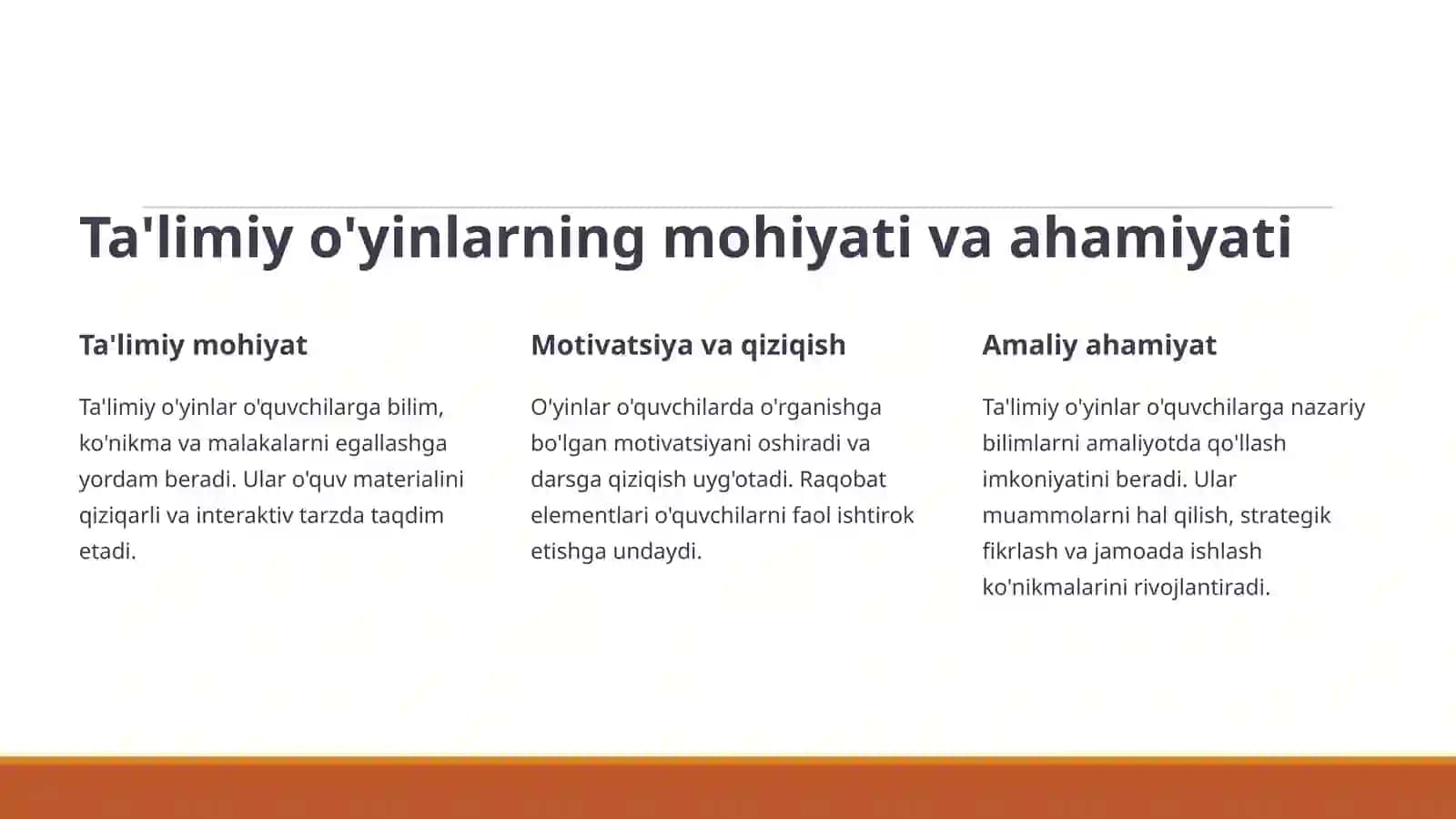 Informatika va axborot texnologiyalari fanini o'qitishda ta'limiy o'yinlardan foydalanishning samarali usullari 2
