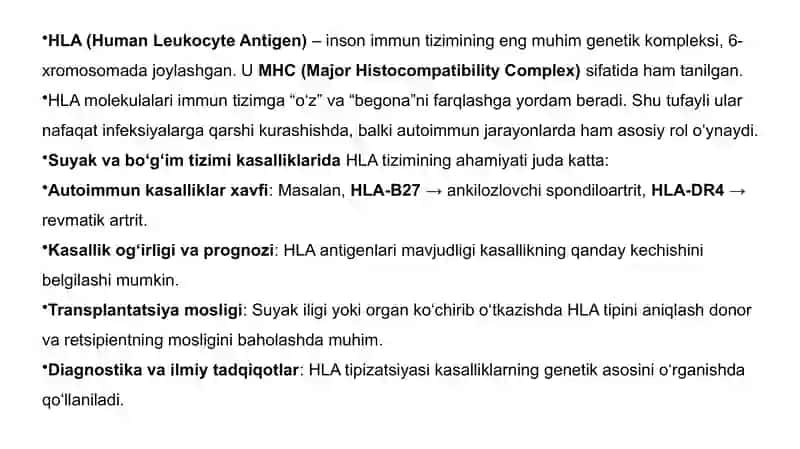 HLA immun sistemasi 2