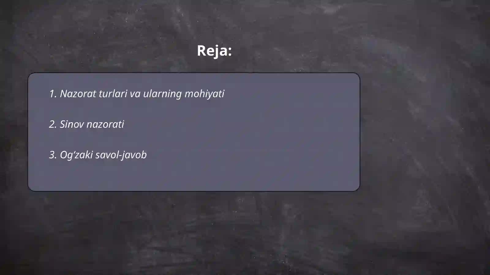 Nazorat turlari va ularning mohiyati 2