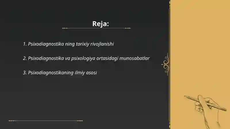 Psixodiagnostikaning Psixologiyaning Musatil Soxasi Sifatida Rivojlanish Davri 2