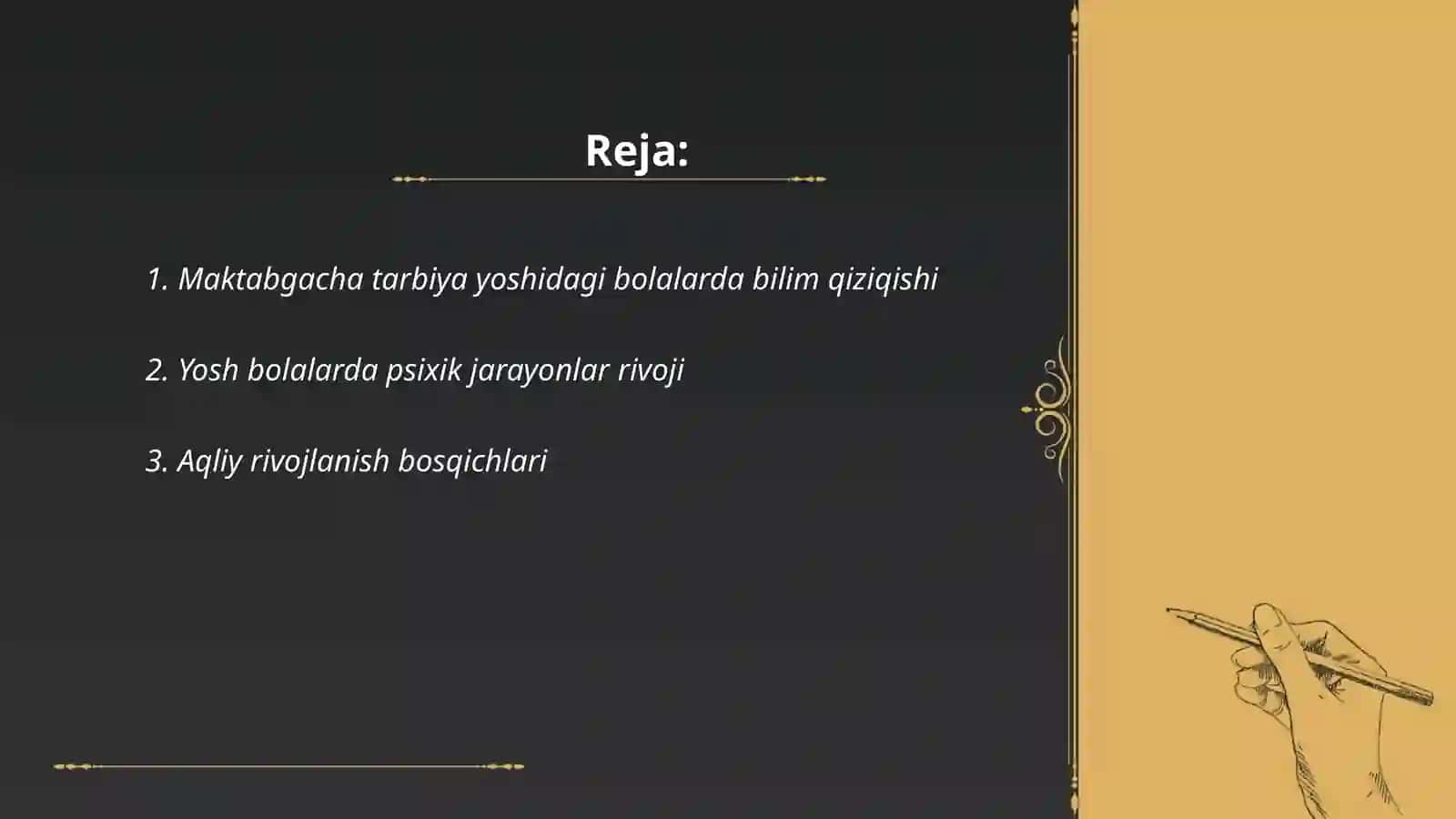 Maktabgacha tarbiya yoshida bilish jarayonlarini rivojlanishi 2