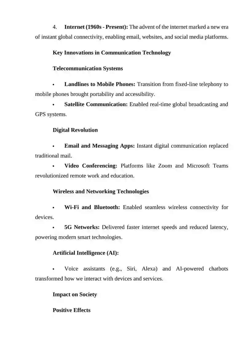 Communication Technology 2