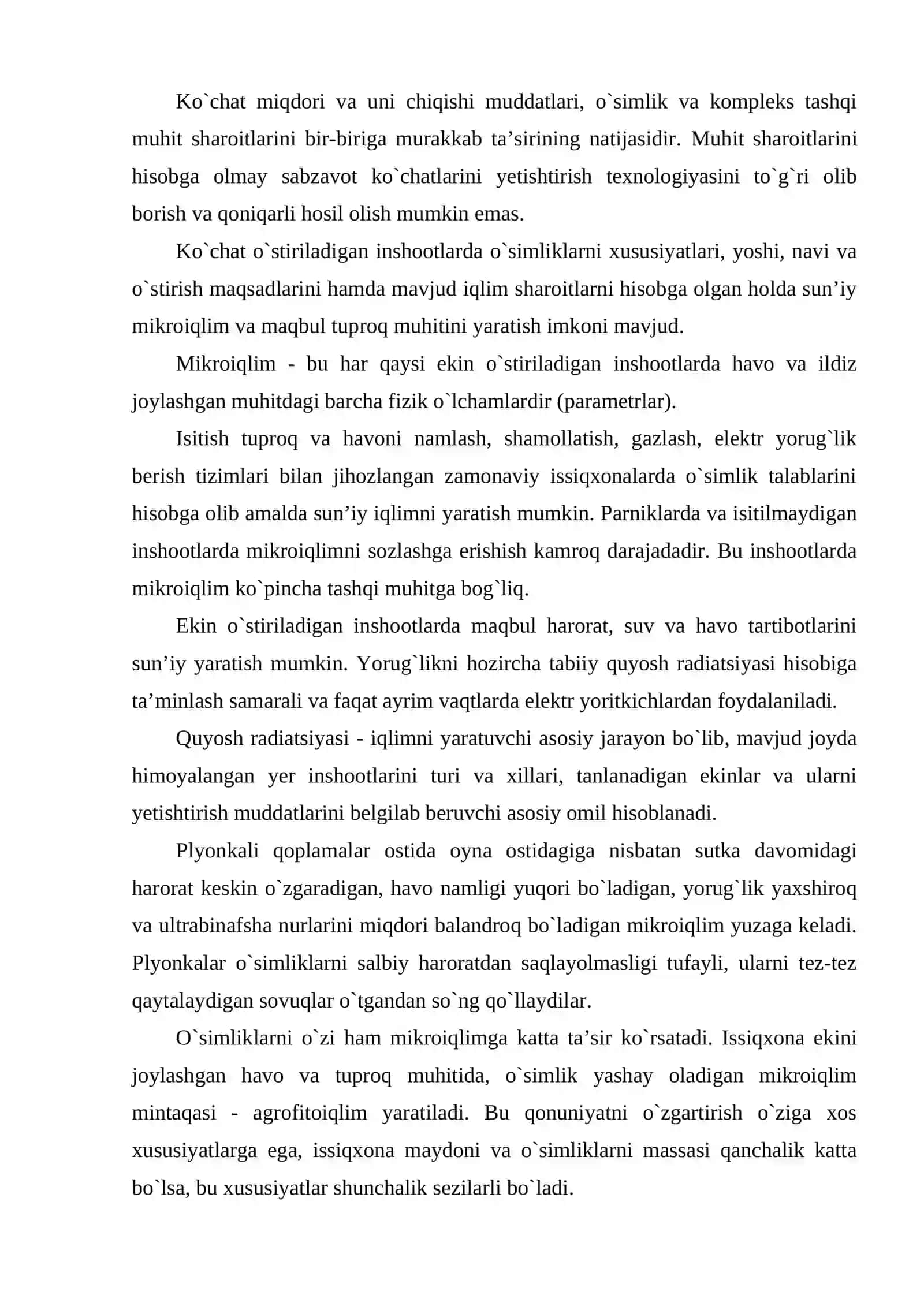 Issiqlik tartiboti 2
