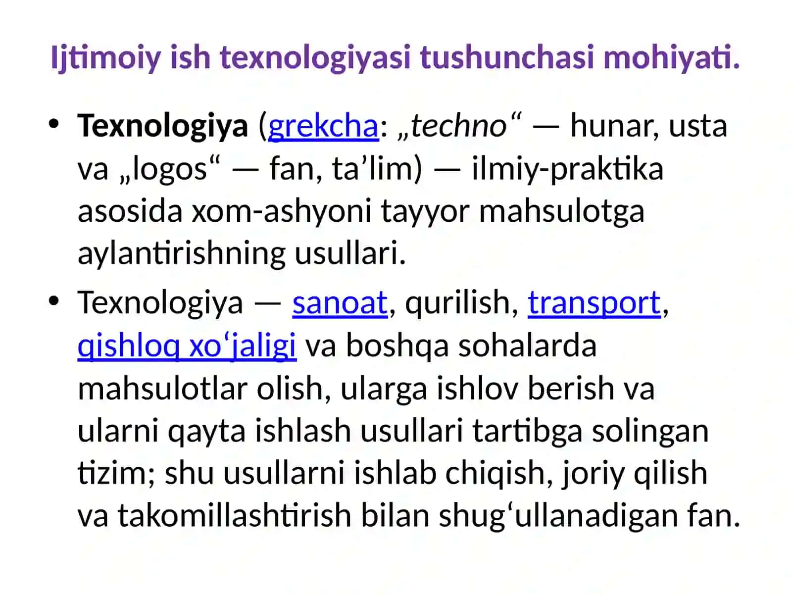 Ijtimoiy ishning umumiy texnologiyalari 2