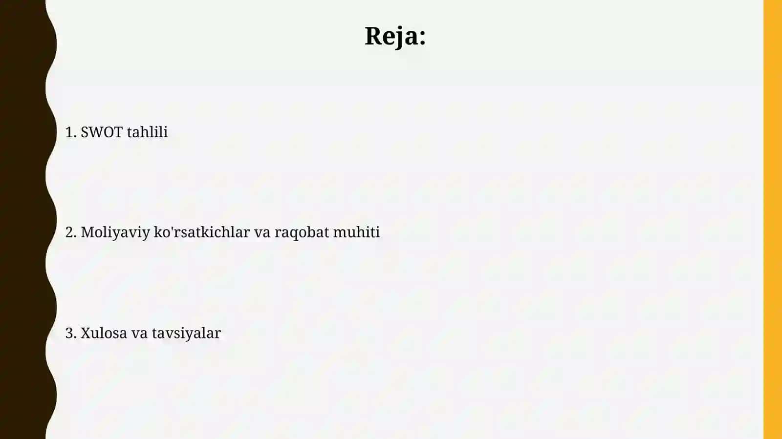 SWOT tahlili 2