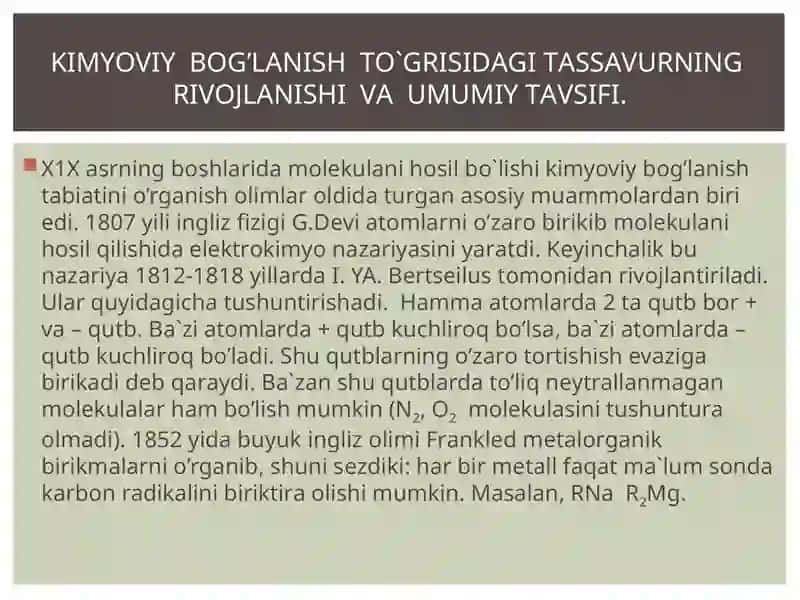 Kimyoviy bog’lanish 2