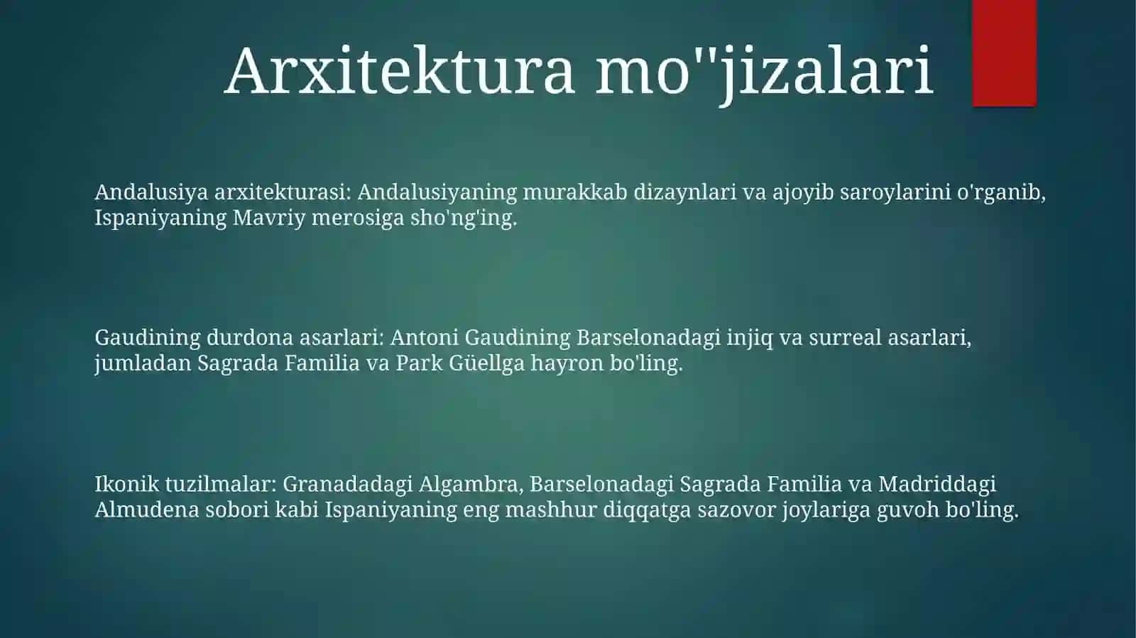 Ispaniyaning Turistik Joylariga Ekskursiya 2