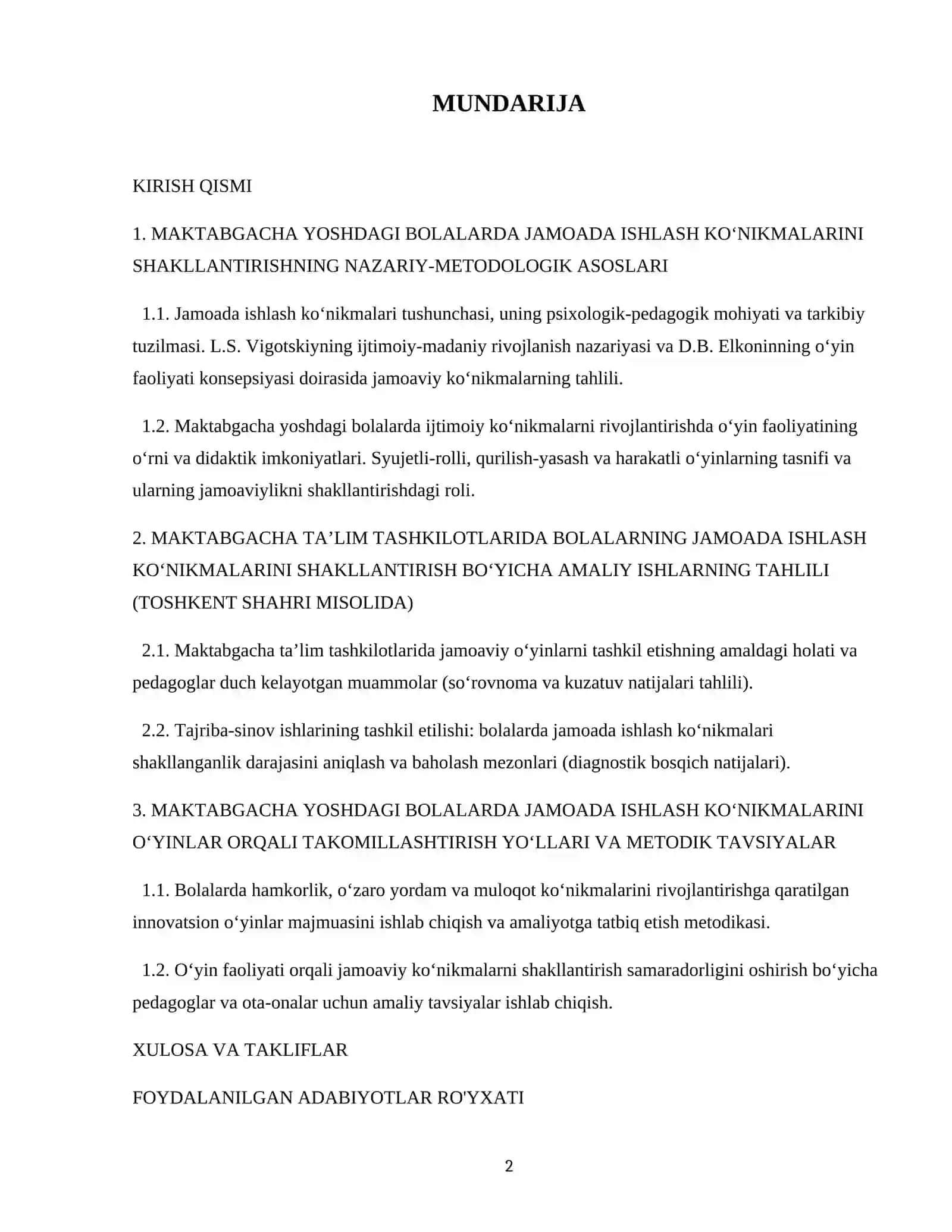 Maktabgacha yoshdagi bolalarda jamoada ishlash ko‘nikmalarini shakllantirishda o‘yinlarning roli 2